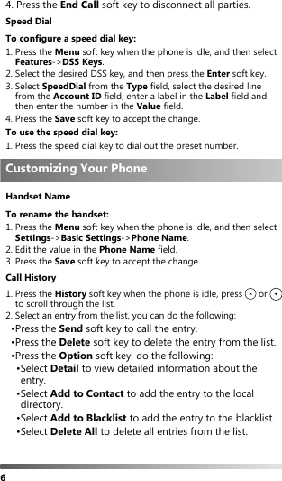 Page 6 of YEALINK DD10 DECT USB Dongle User Manual