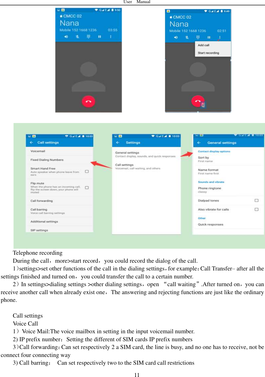 Page 12 of YUNJI INTELLIGENT TECHNOLOGY OKC8-4G Smart Phone User Manual 15 OKC8 4G UserMan