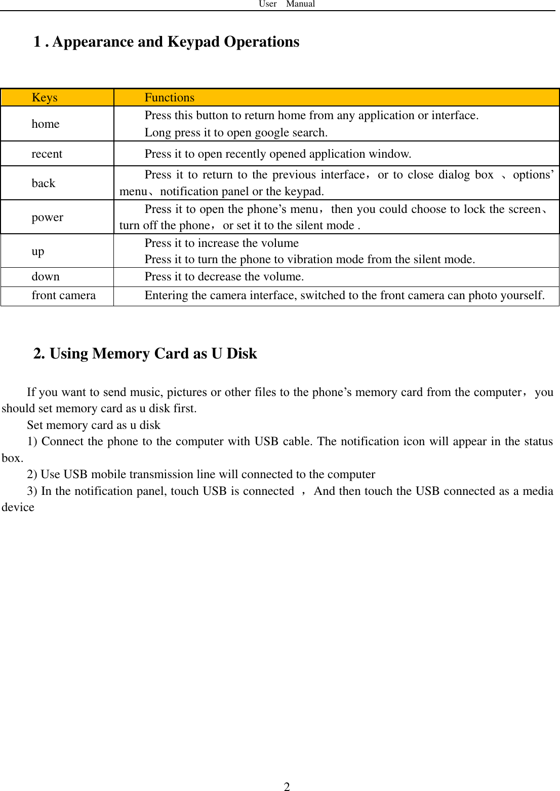 Page 3 of YUNJI INTELLIGENT TECHNOLOGY OKC8-4G Smart Phone User Manual 15 OKC8 4G UserMan