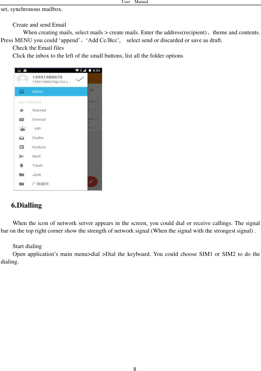 Page 9 of YUNJI INTELLIGENT TECHNOLOGY OKC8-4G Smart Phone User Manual 15 OKC8 4G UserMan