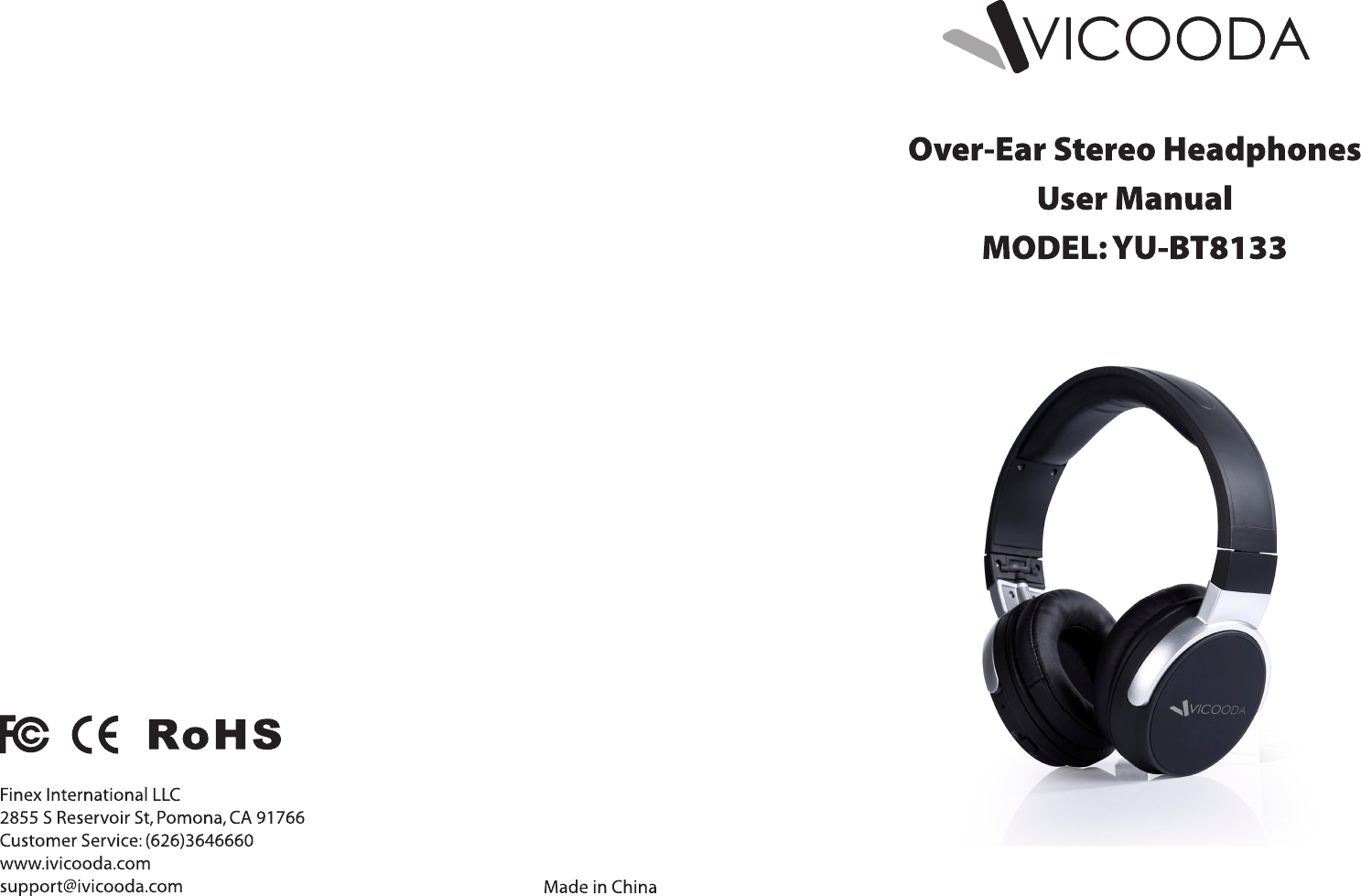 Page 1 of YUXINXIN ELECTRONICS 20180806 Over-Ear Stereo Headphones User Manual 