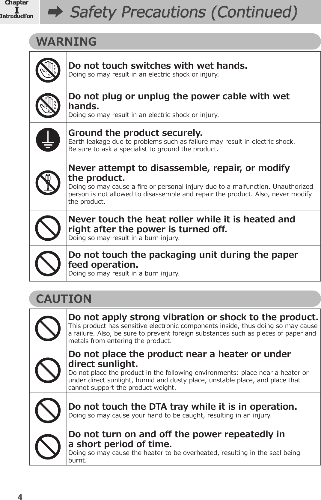 Page 6 of YUYAMA MFG FDX3 Compact Fully Automatic Tablet Packaging Machine User Manual 1