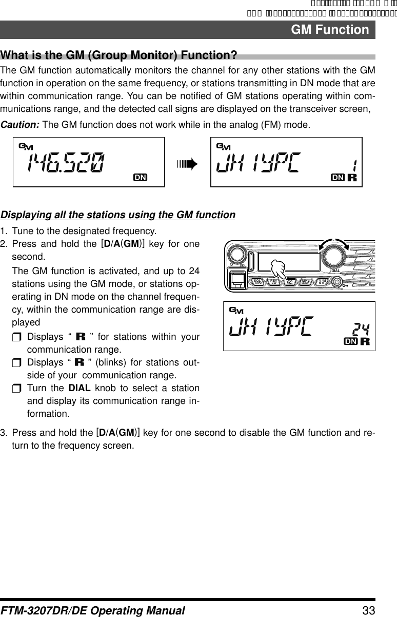 Page 33 of Yaesu Musen 20754X50 Scanning Receiver User Manual Manual