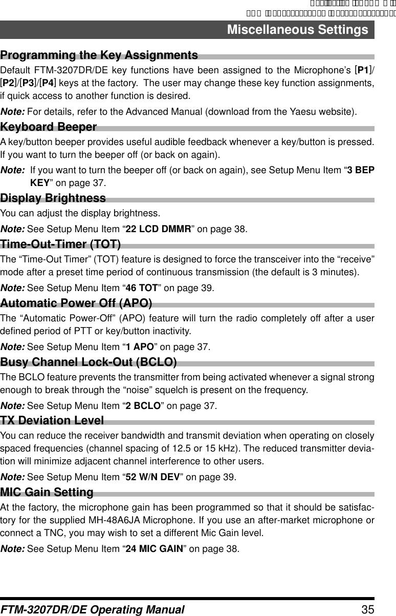 Page 35 of Yaesu Musen 20754X50 Scanning Receiver User Manual Manual