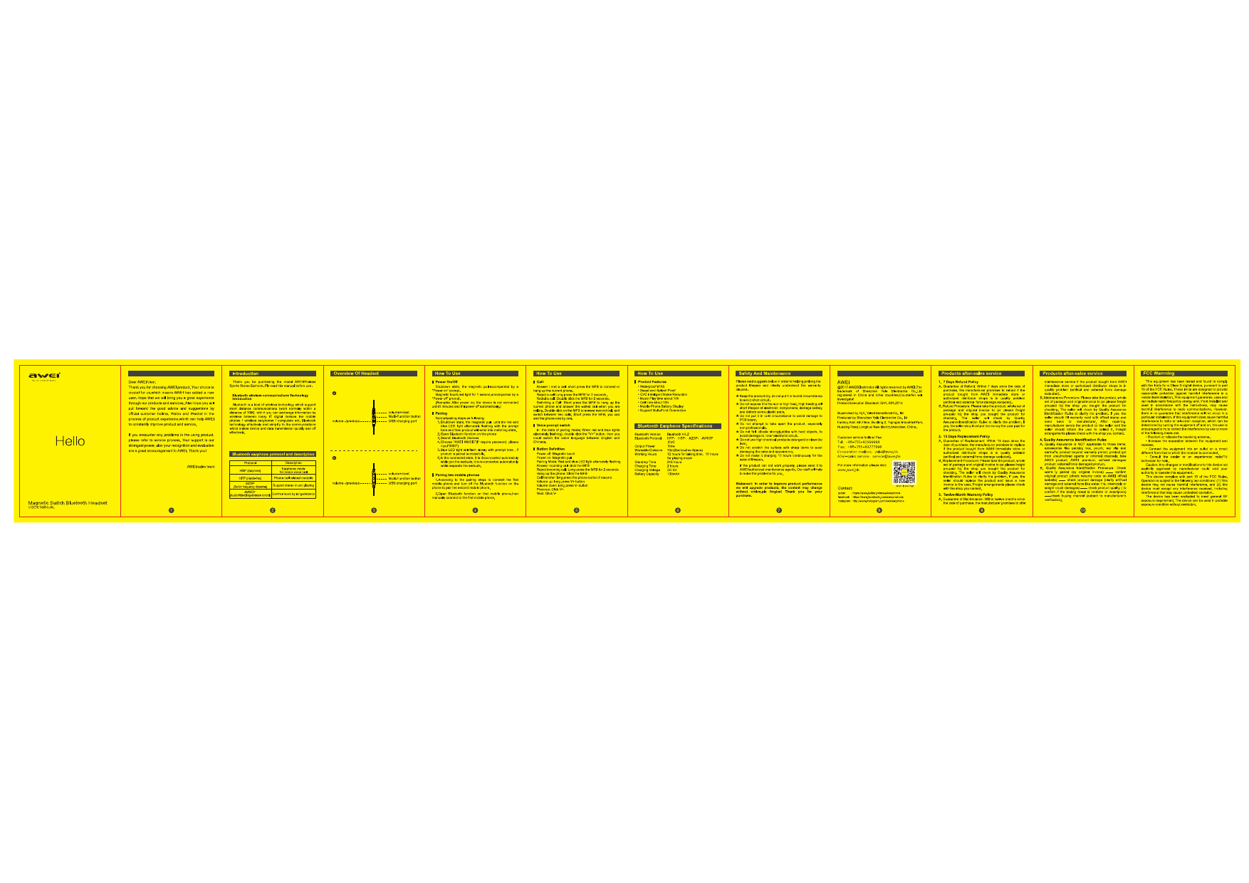 Page 1 of Yale Electronics AK1 Wireless Earbuds User Manual 