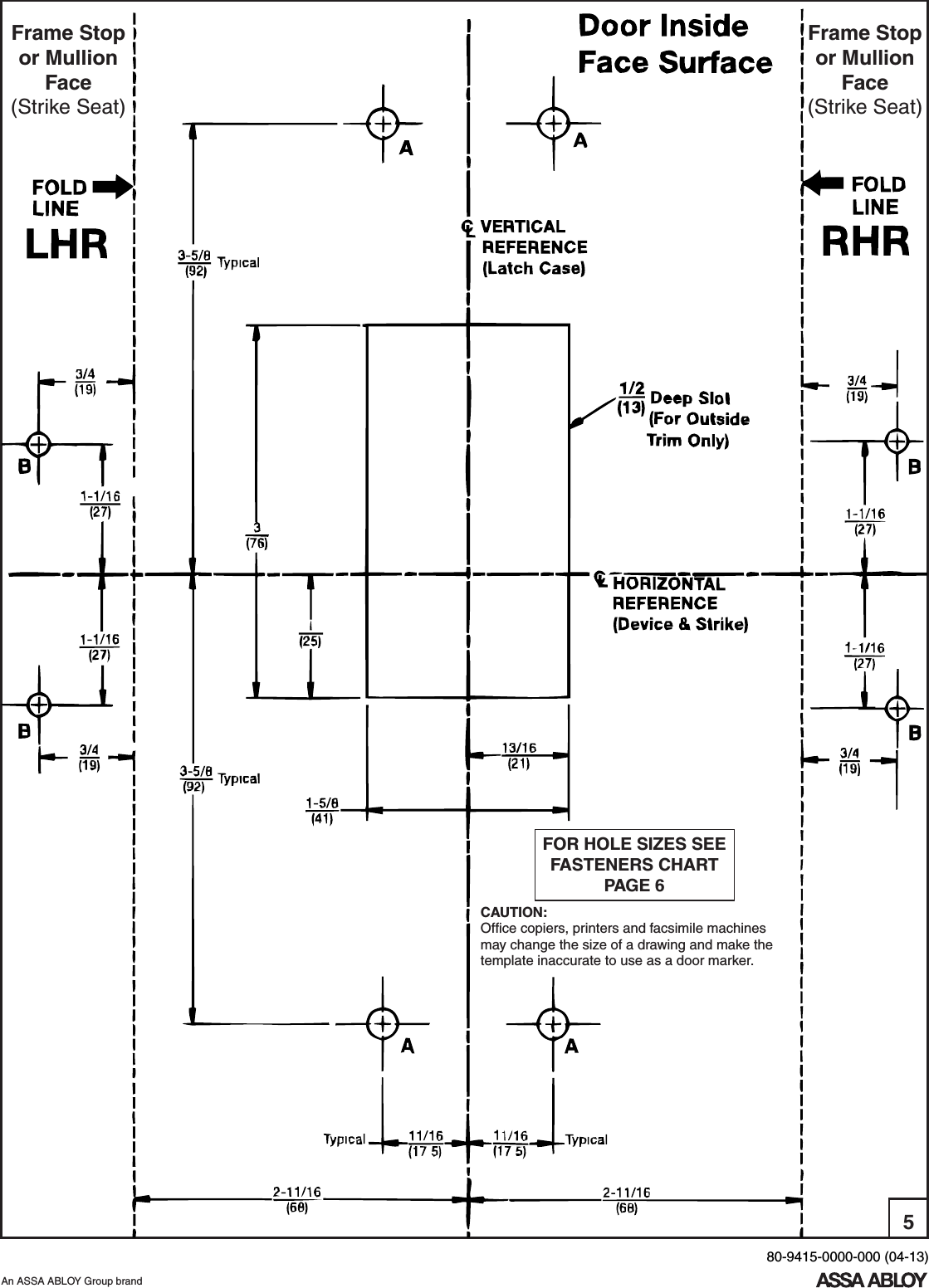 Page 5 of 6 - Yale  1500 Rim Exit Device Installation Instructions 1500seriesinstallation