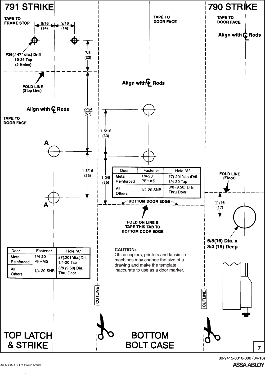 Page 7 of 8 - Yale  1510 Surface Vertical Rod Exit Device Installation Instructions 1510seriesinstallation