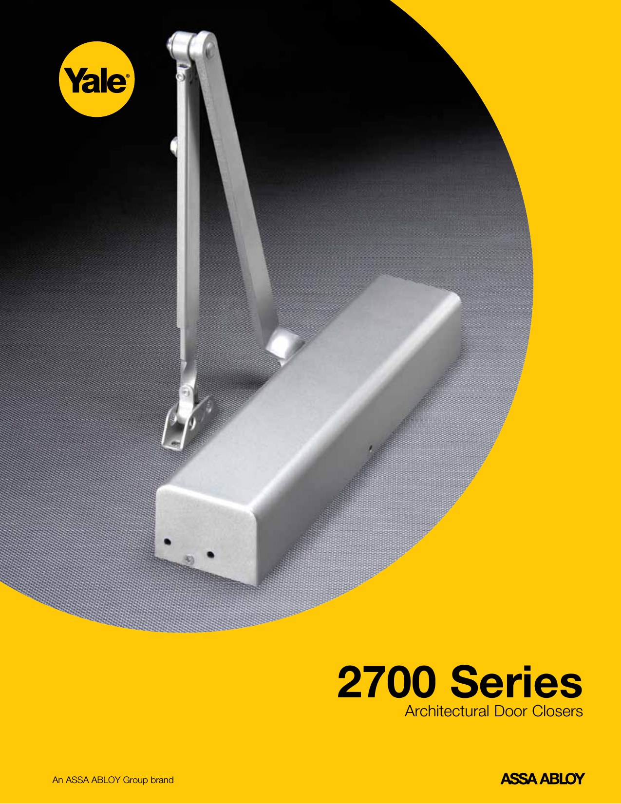 Page 1 of 8 - Yale  2700 Series - Architectural Door Closers 42821-YA-2700-door-closer-2-15R