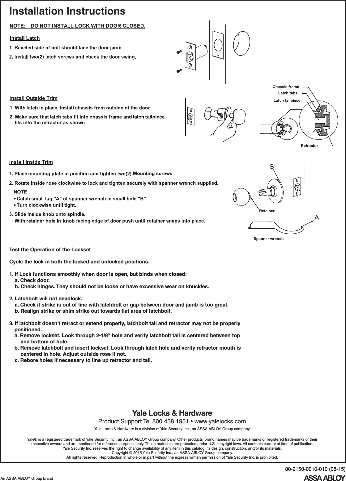 Yale Lock With Manual Deadlocking 60mm Backset Amazon Co Uk Kitchen Home