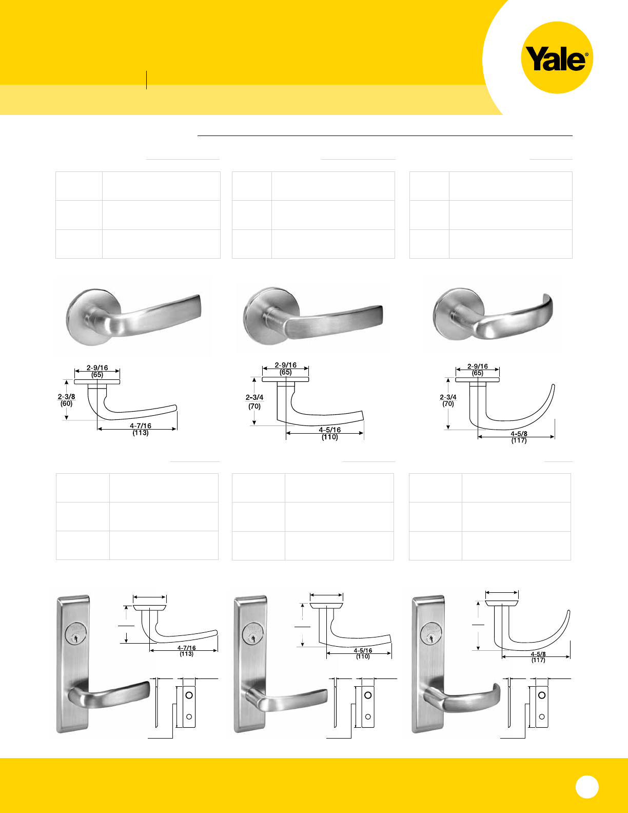 Yale 8800 Series Mortise Lock Catalog YALE8800seriescatalog
