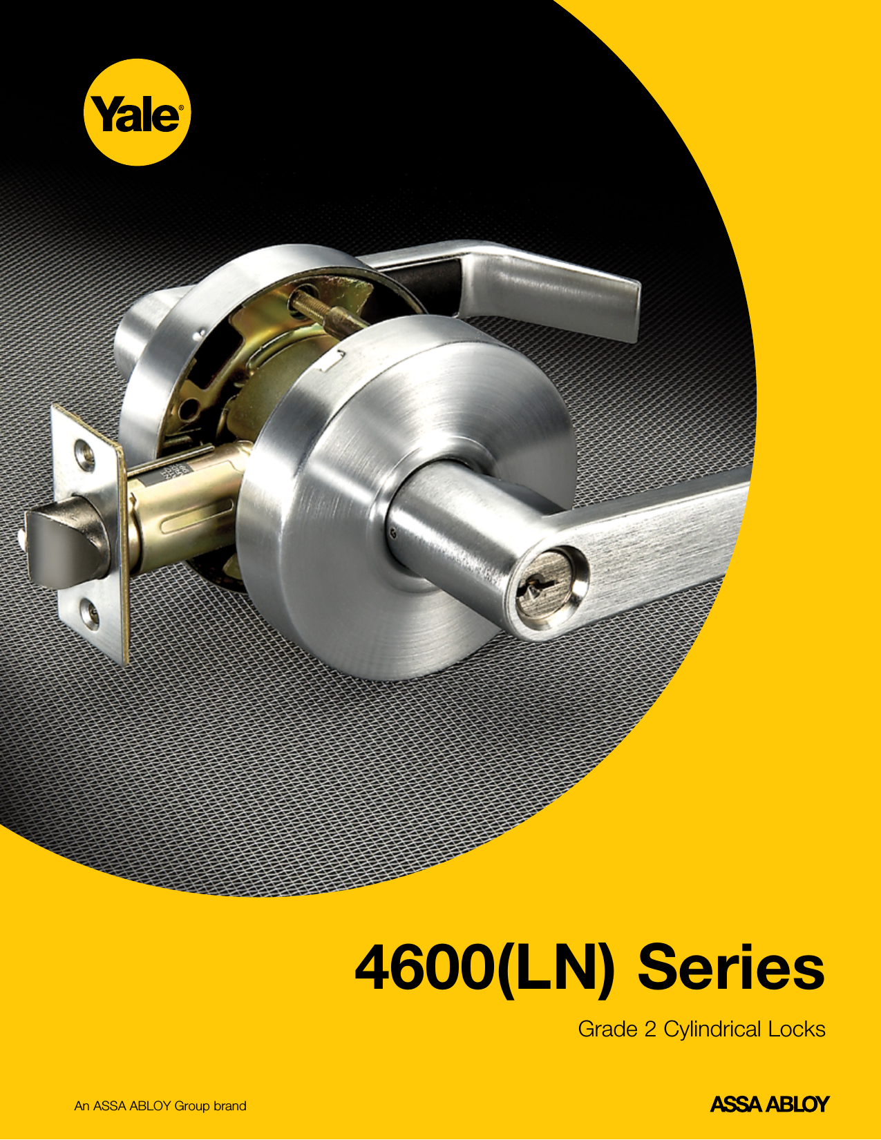 Page 1 of 8 - Yale  4600(LN) Series Grade 2 Cylindrical Locks Web 42701 4600LN Cat Lo