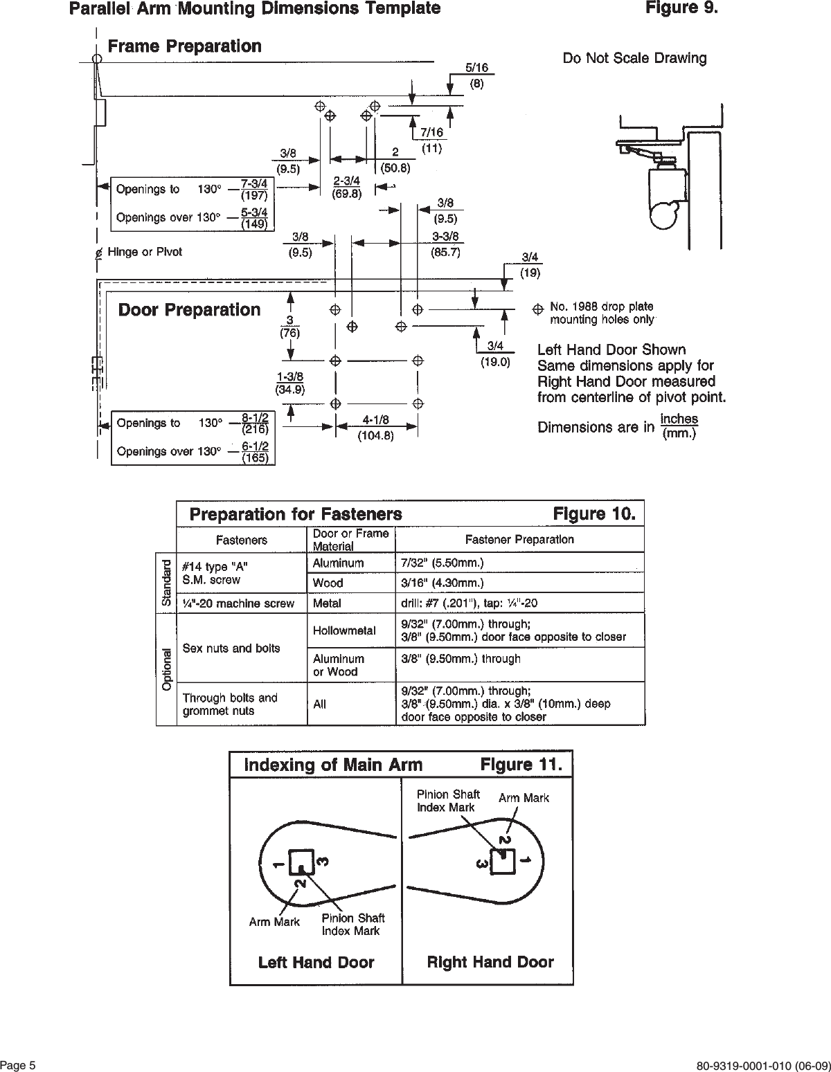 Page 5 of 6 - Yale 80-9319-0001-010 (06-09) 1900 Series Traditional Style Non-Hold Open Door Closers Yale1900-80-9319-0001-010