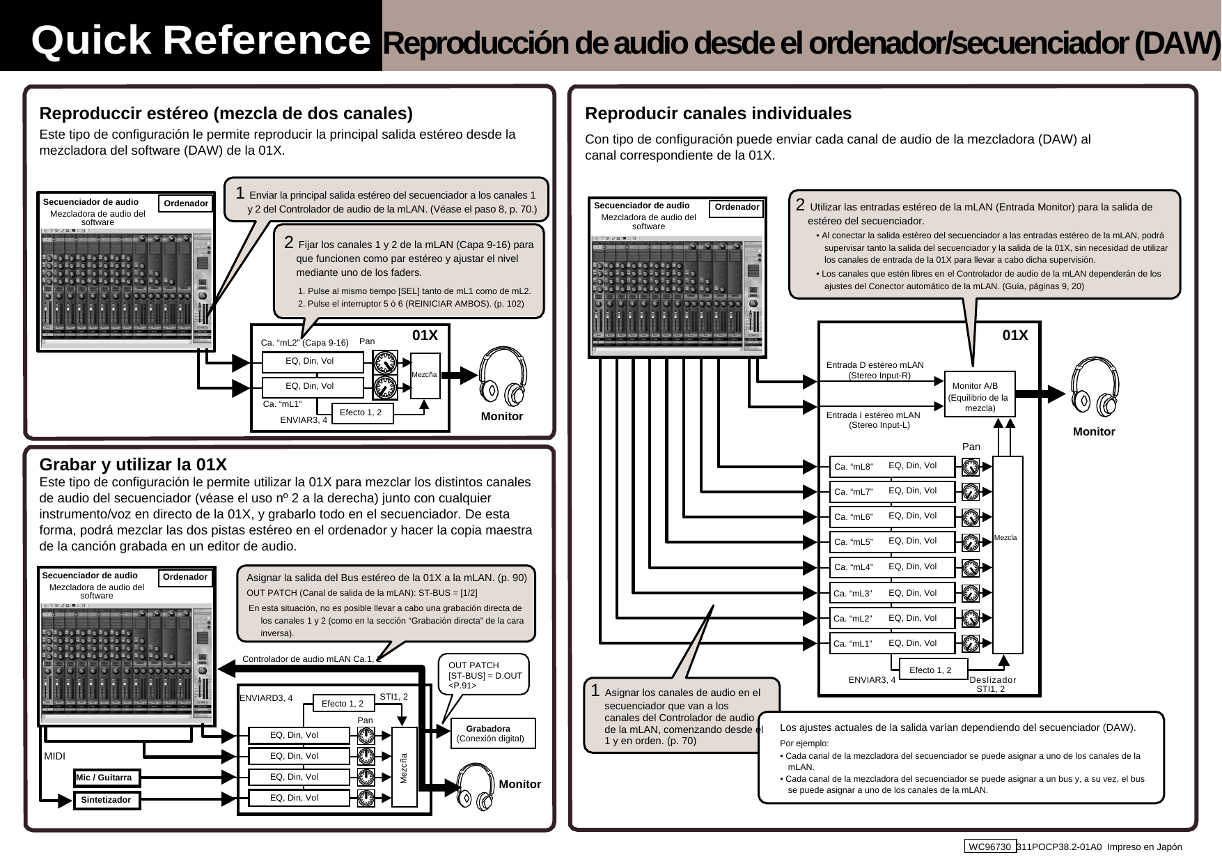 Page 2 of 2 - Yamaha - 01XE3 01X Quick Reference 01XS3