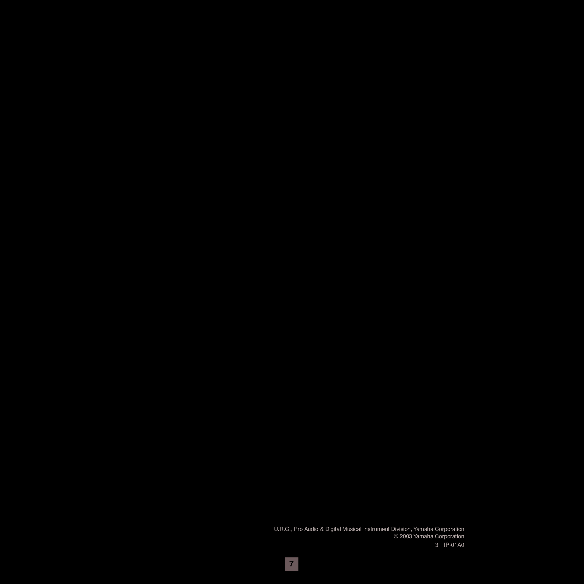 Page 7 of 7 - Yamaha 601-Users-Manual EQ601_J  Yamaha-601-users-manual