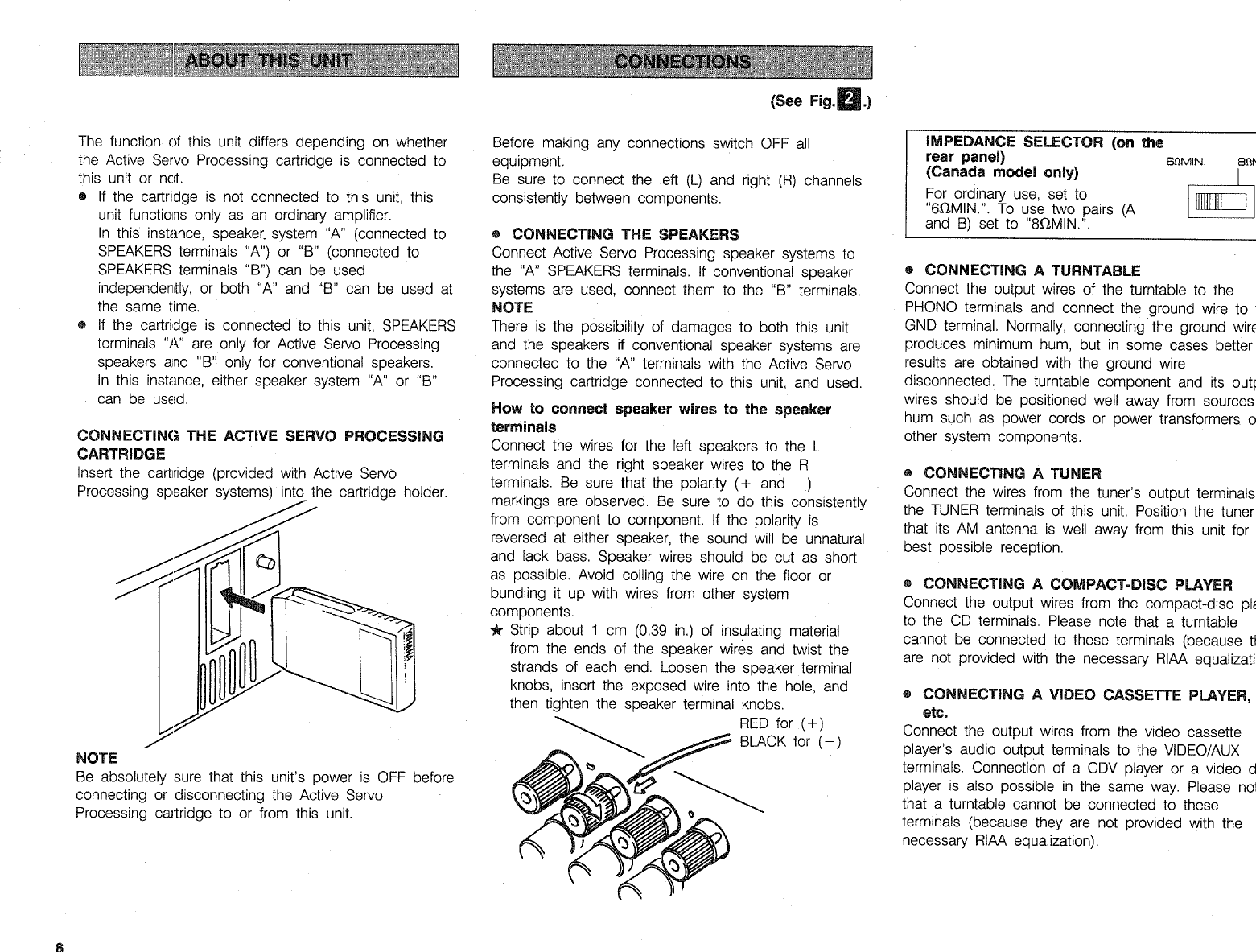 Page 6 of 12 - Yamaha .橡.ページ) AX-930 OWNER'S MANUAL