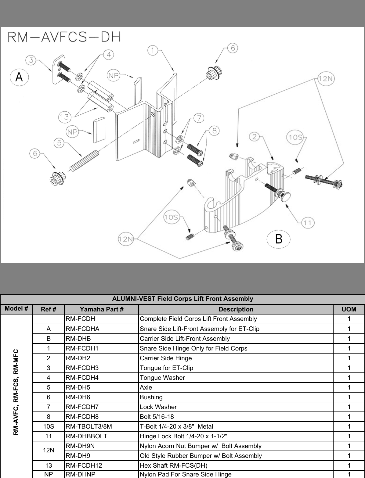 Page 2 of 8 - Yamaha Assemblys And Other Assorted Items Assemblies Spacers