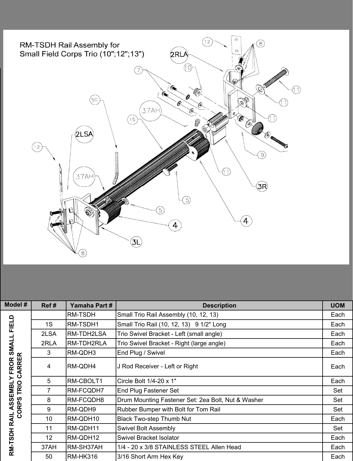 Page 3 of 8 - Yamaha Assemblys And Other Assorted Items Assemblies Spacers