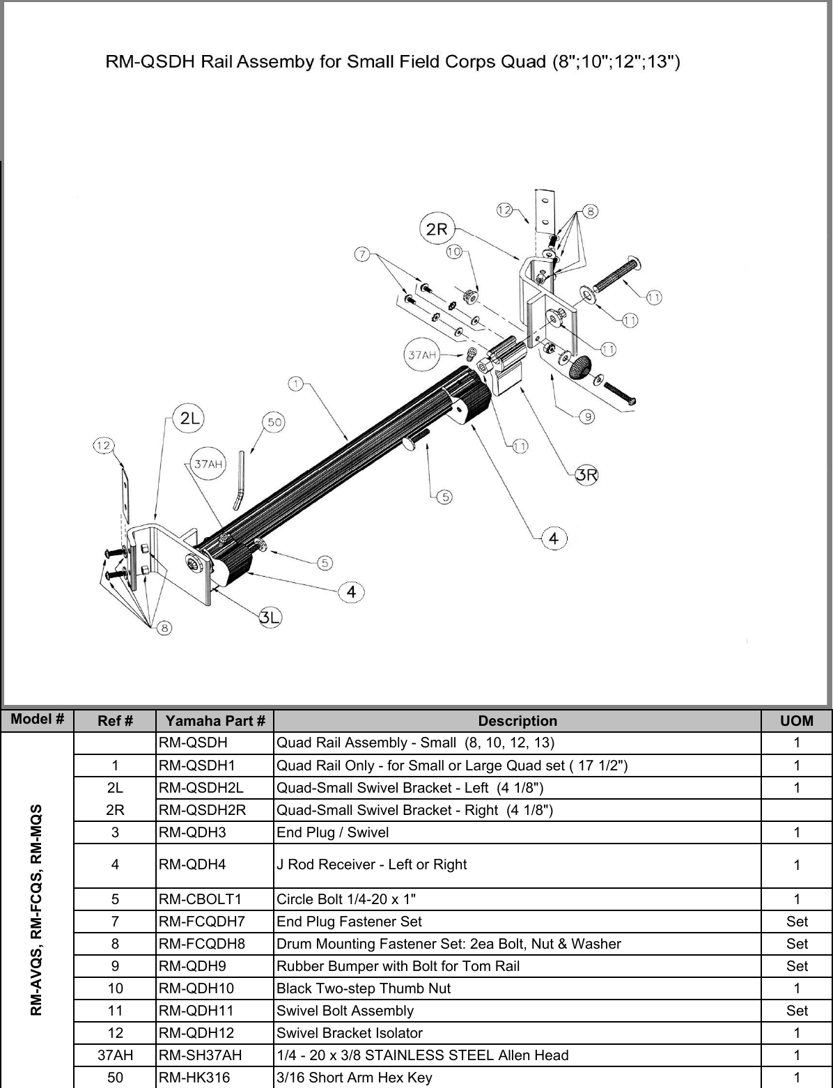 Page 5 of 8 - Yamaha Assemblys And Other Assorted Items Assemblies Spacers