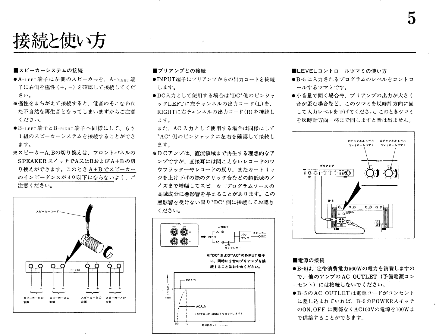 Yamaha B 5 取扱説明書