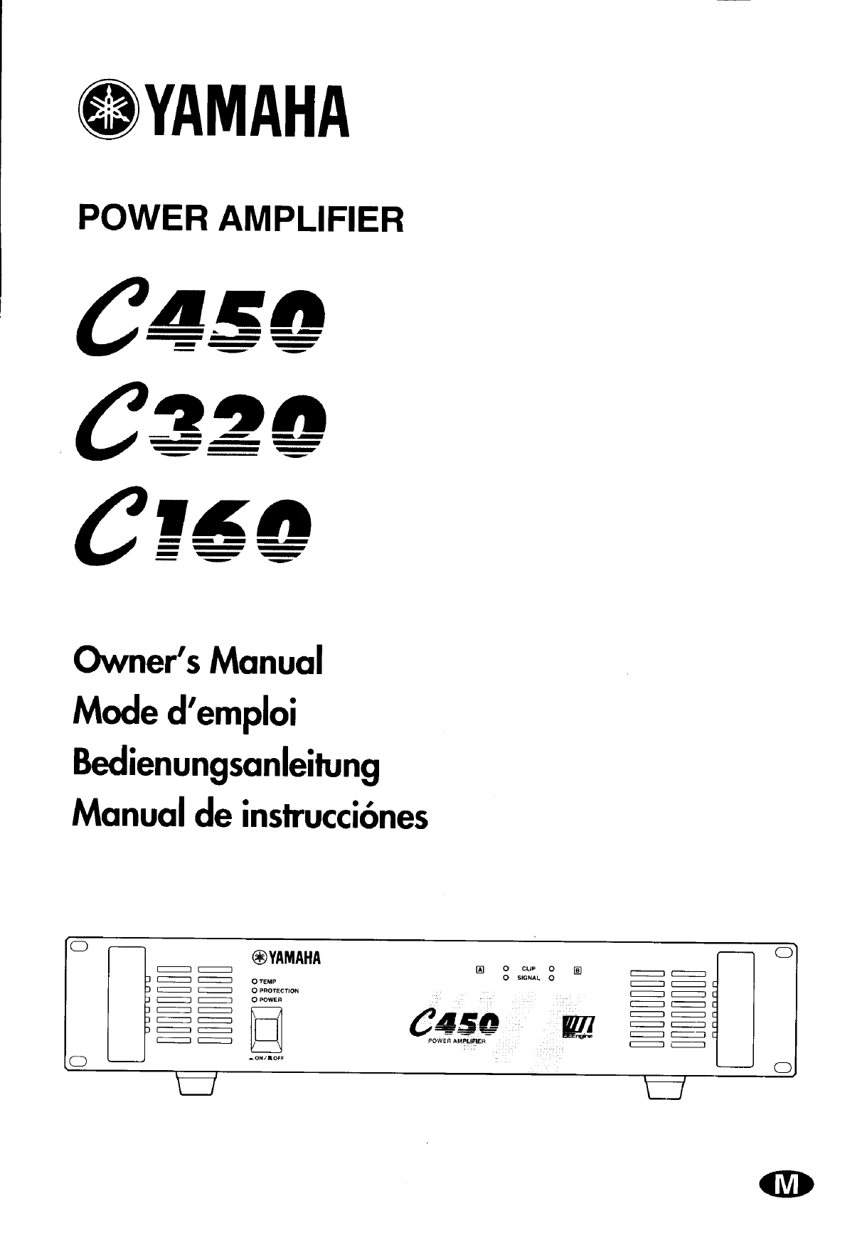 Page 1 of 11 - Yamaha  C450 C320 C160 Owner's Manual C450G