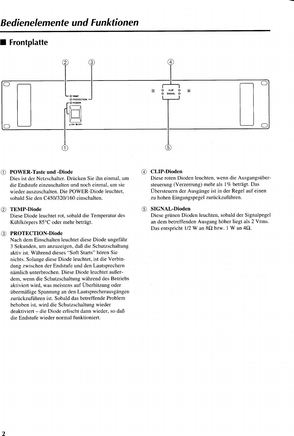 Page 3 of 11 - Yamaha  C450 C320 C160 Owner's Manual C450G