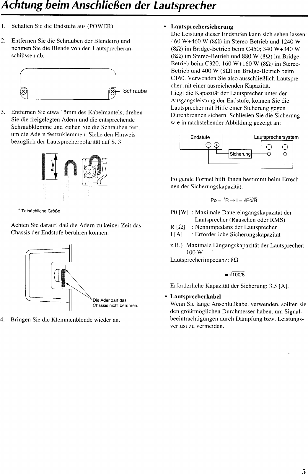 Page 6 of 11 - Yamaha  C450 C320 C160 Owner's Manual C450G