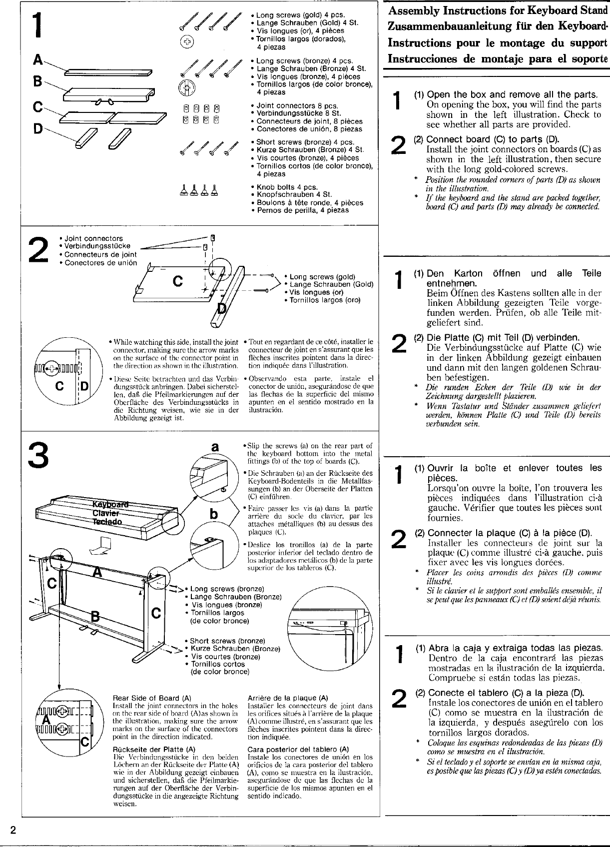 Page 4 of 11 - Yamaha  CLP-300/CLP-200 Owner's Manual (Image) CLP300S