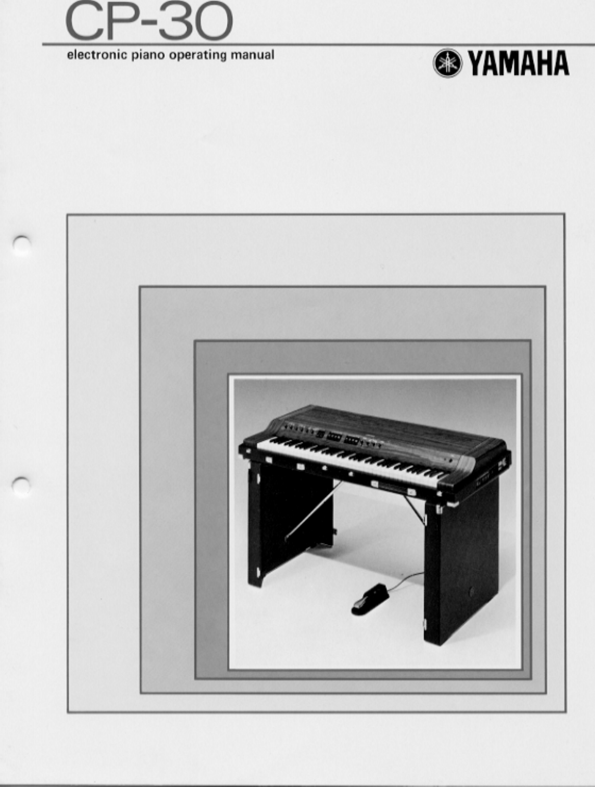 Page 1 of 10 - Yamaha  CP-30 Owner's Manual (Image) CP30E