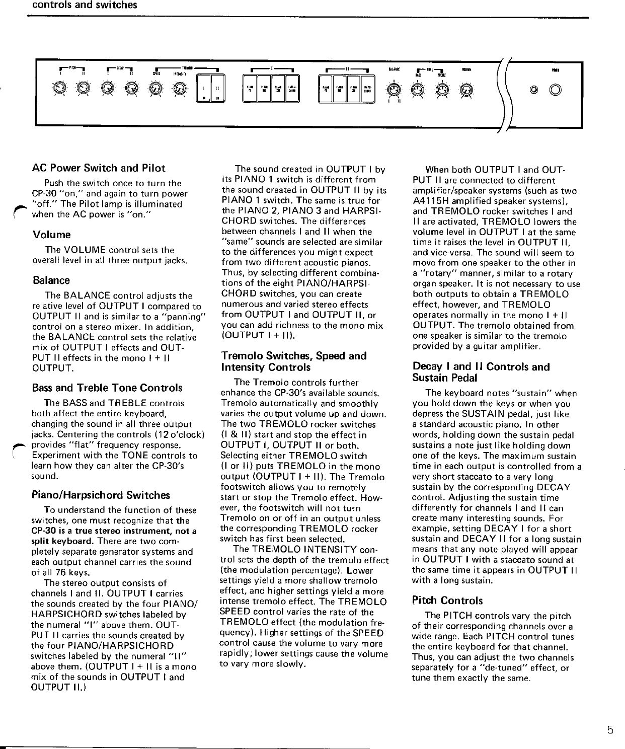 Page 6 of 10 - Yamaha  CP-30 Owner's Manual (Image) CP30E