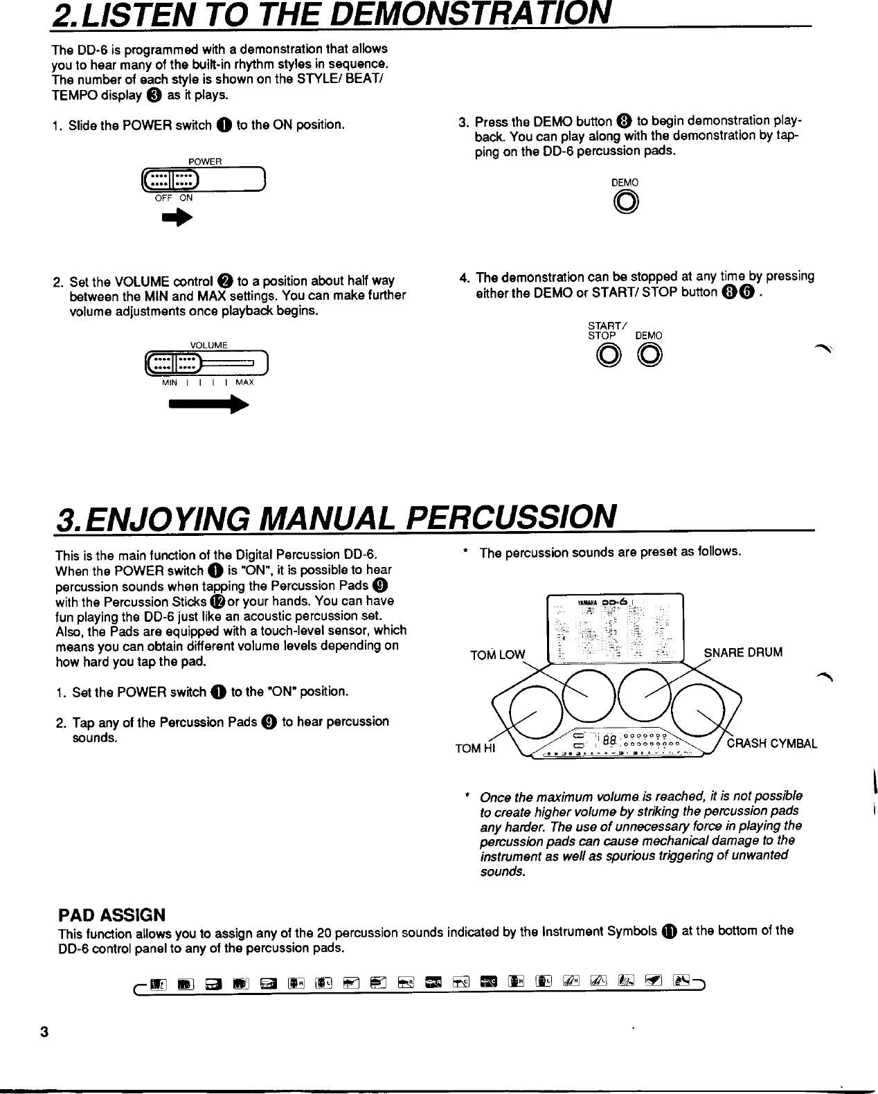 Page 4 of 8 - Yamaha DD-6 Owner's Manual (Image) DD6E