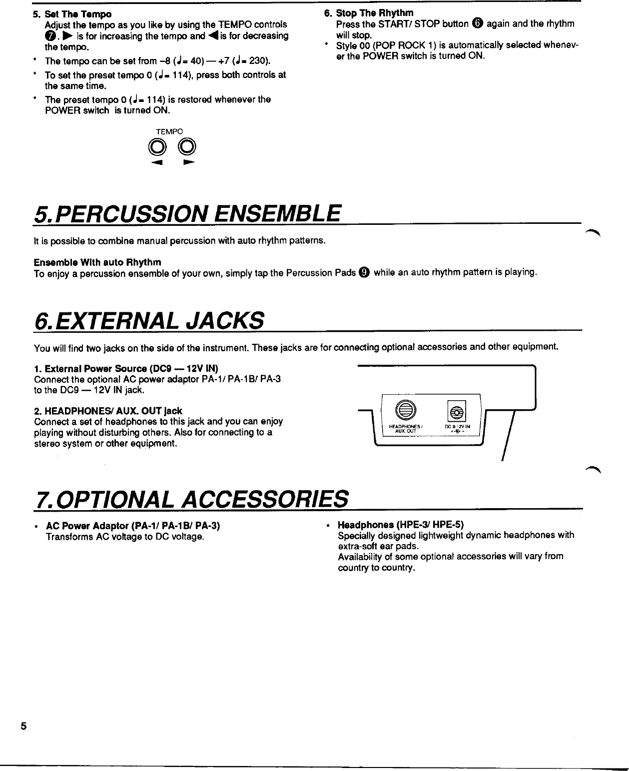 Page 6 of 8 - Yamaha DD-6 Owner's Manual (Image) DD6E