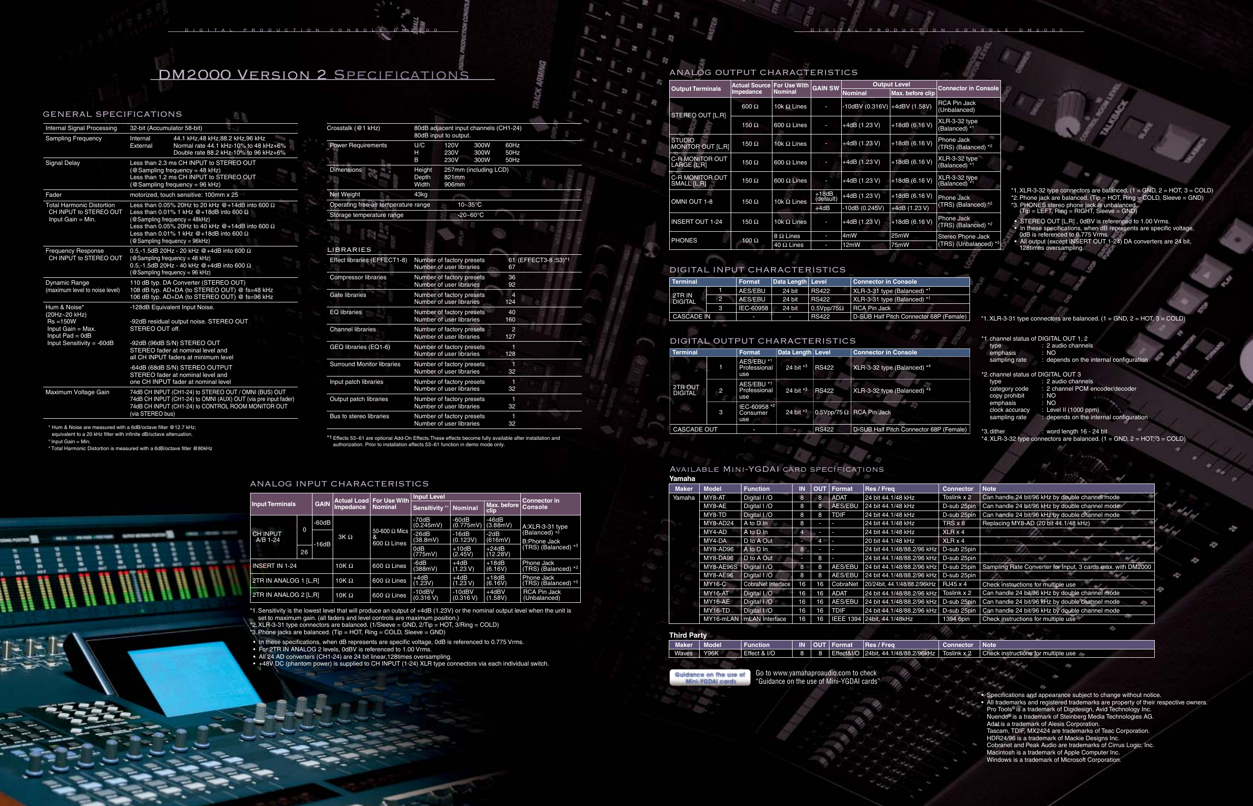 Page 10 of 11 - Yamaha 01_24ver2 If Not Then DM2000V2 Brochure 052605