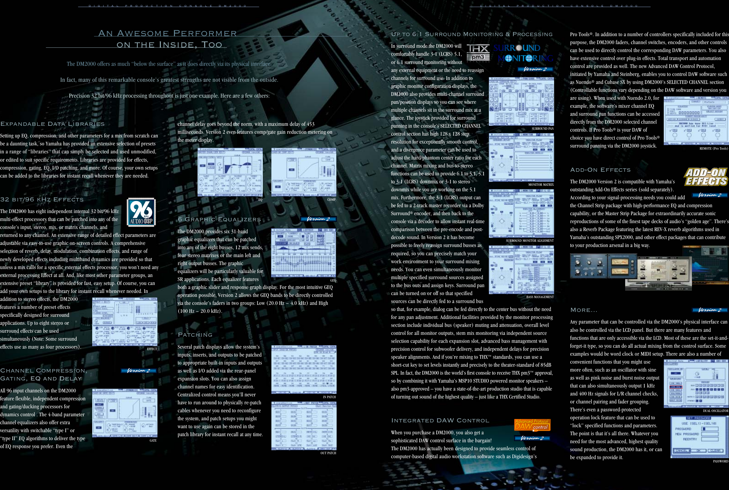 Page 5 of 11 - Yamaha 01_24ver2 If Not Then DM2000V2 Brochure 052605