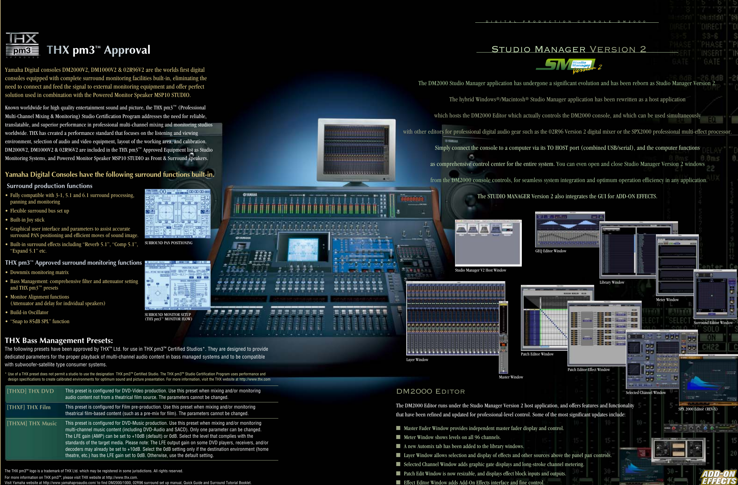 Page 6 of 11 - Yamaha 01_24ver2 If Not Then DM2000V2 Brochure 052605