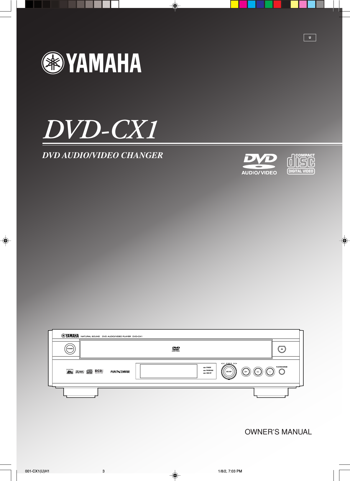 Yamaha 001 Cx1 U H1 Dvd Cx1 Manual