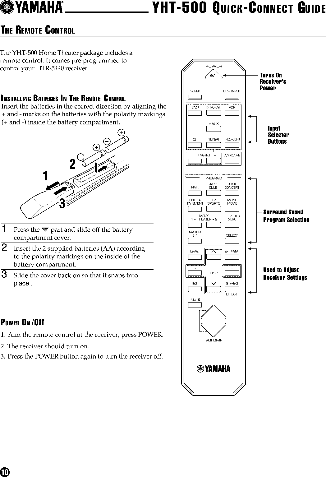 Page 11 of 11 - Yamaha DV-S5450 User Manual  DVD PLAYER - Manuals And Guides L0209156