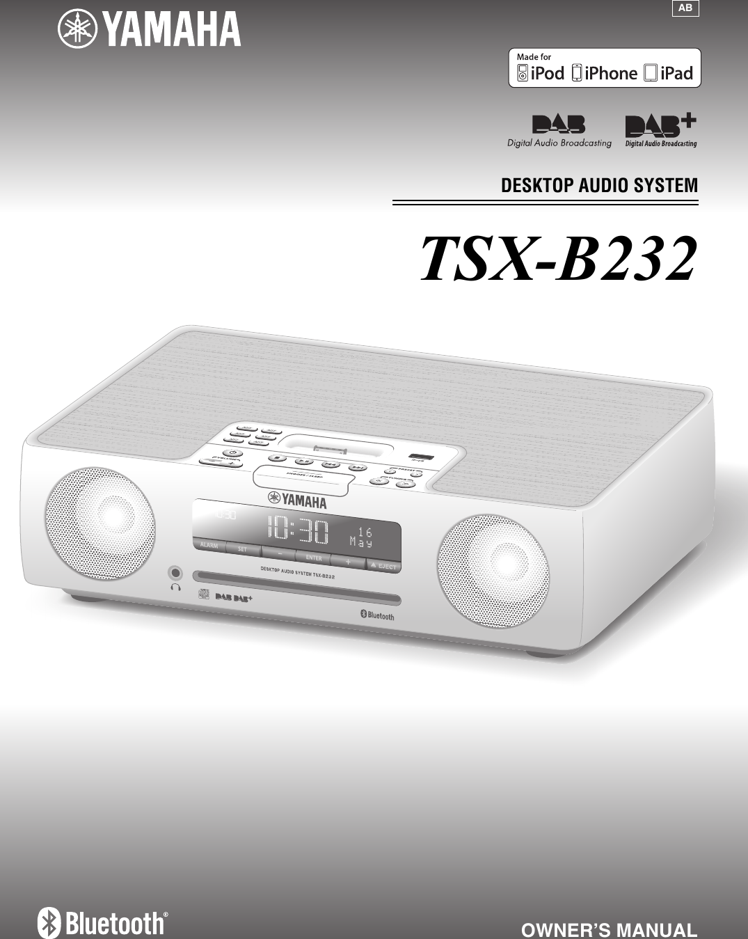 Yamaha Desktop Audio System Tsx B232Wh White Owners Manual