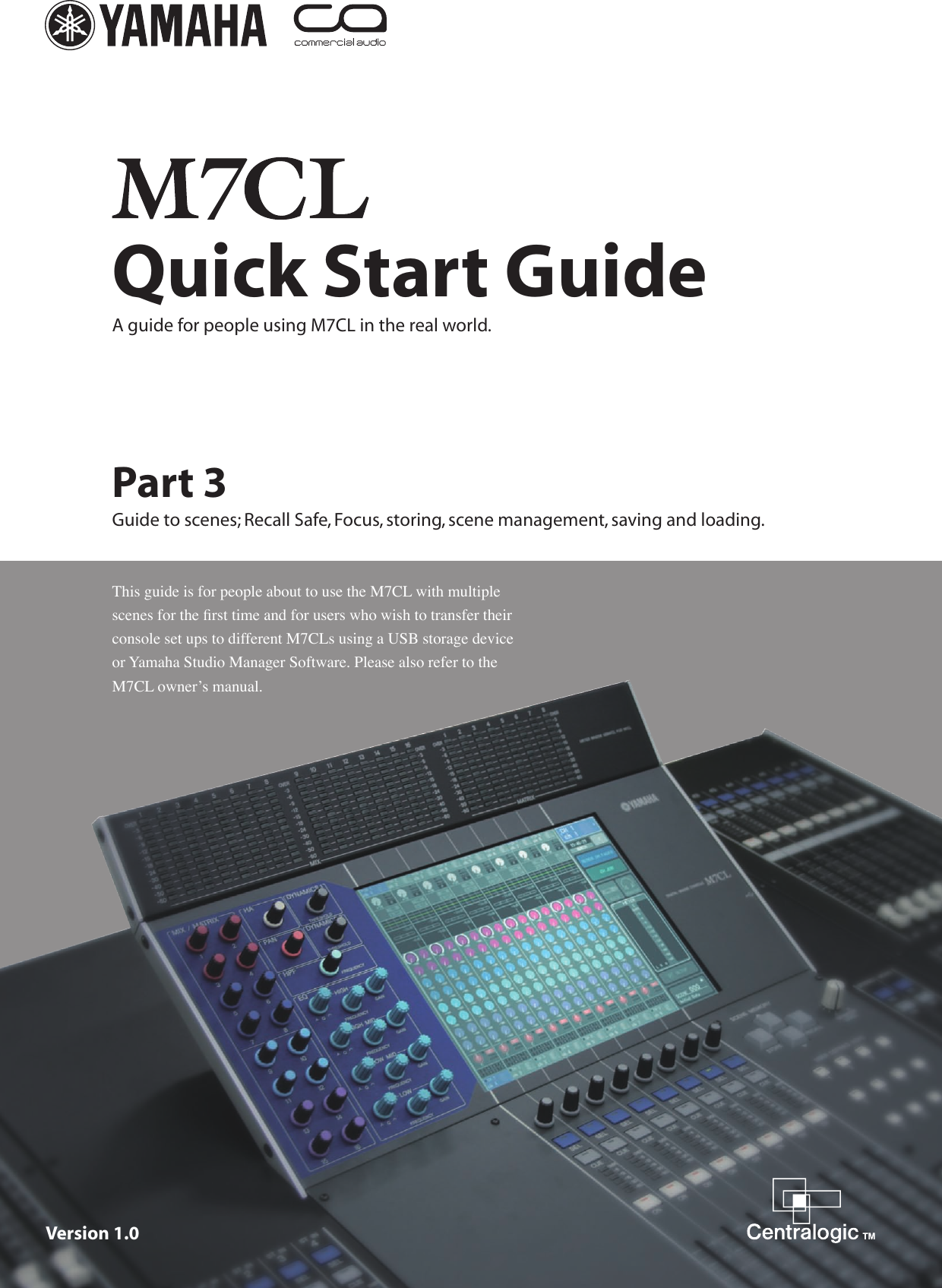 Yamaha Dj Equipment M7Cl Users Manual Quick Start Guide Part 3 English