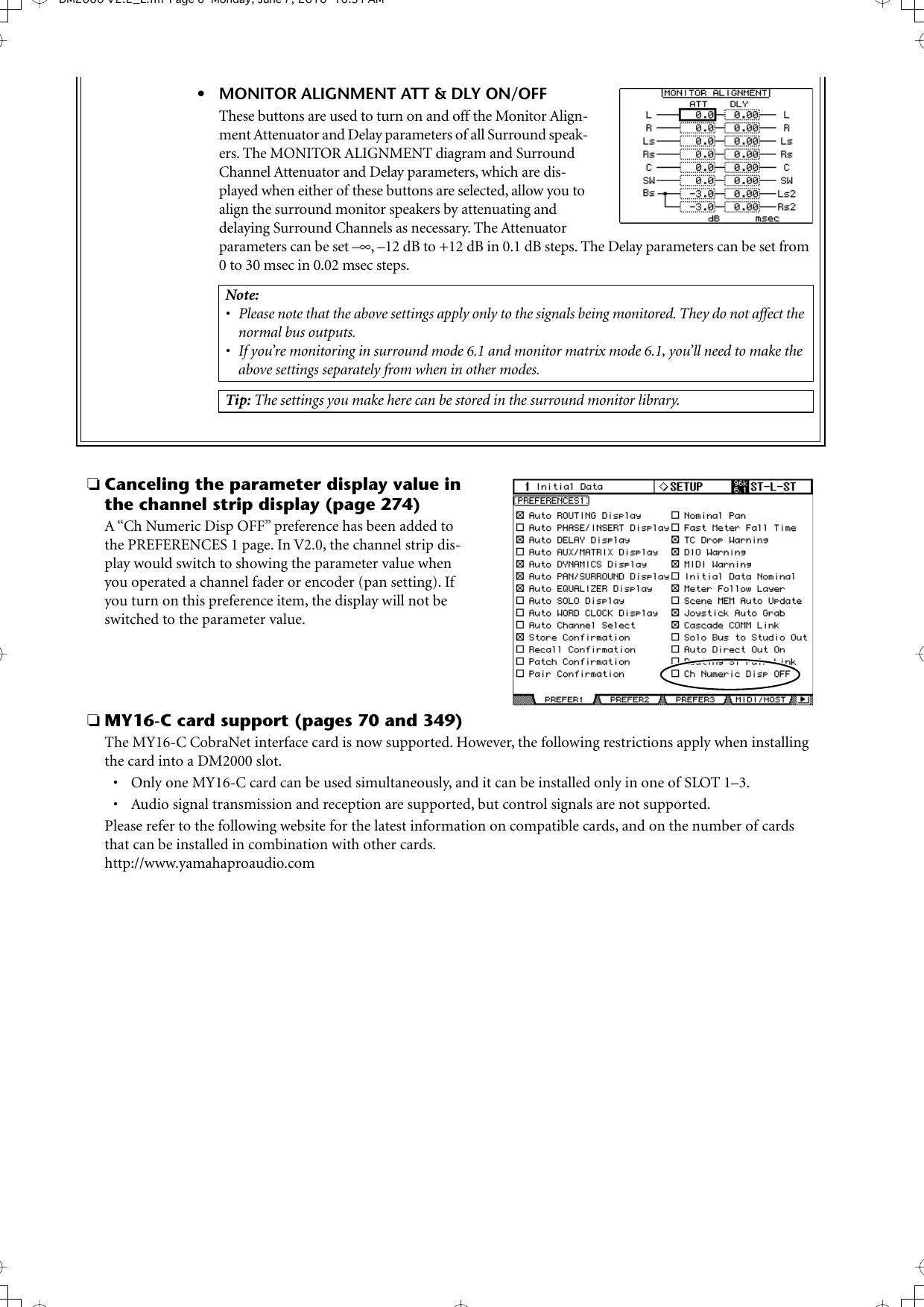 Page 6 of 8 - Yamaha Dm2000-Version-2-V2-2-Supplementary-Manual DM2000 V2.2 Supplementary Manual  Yamaha-dm2000-version-2-v2-2-supplementary-manual