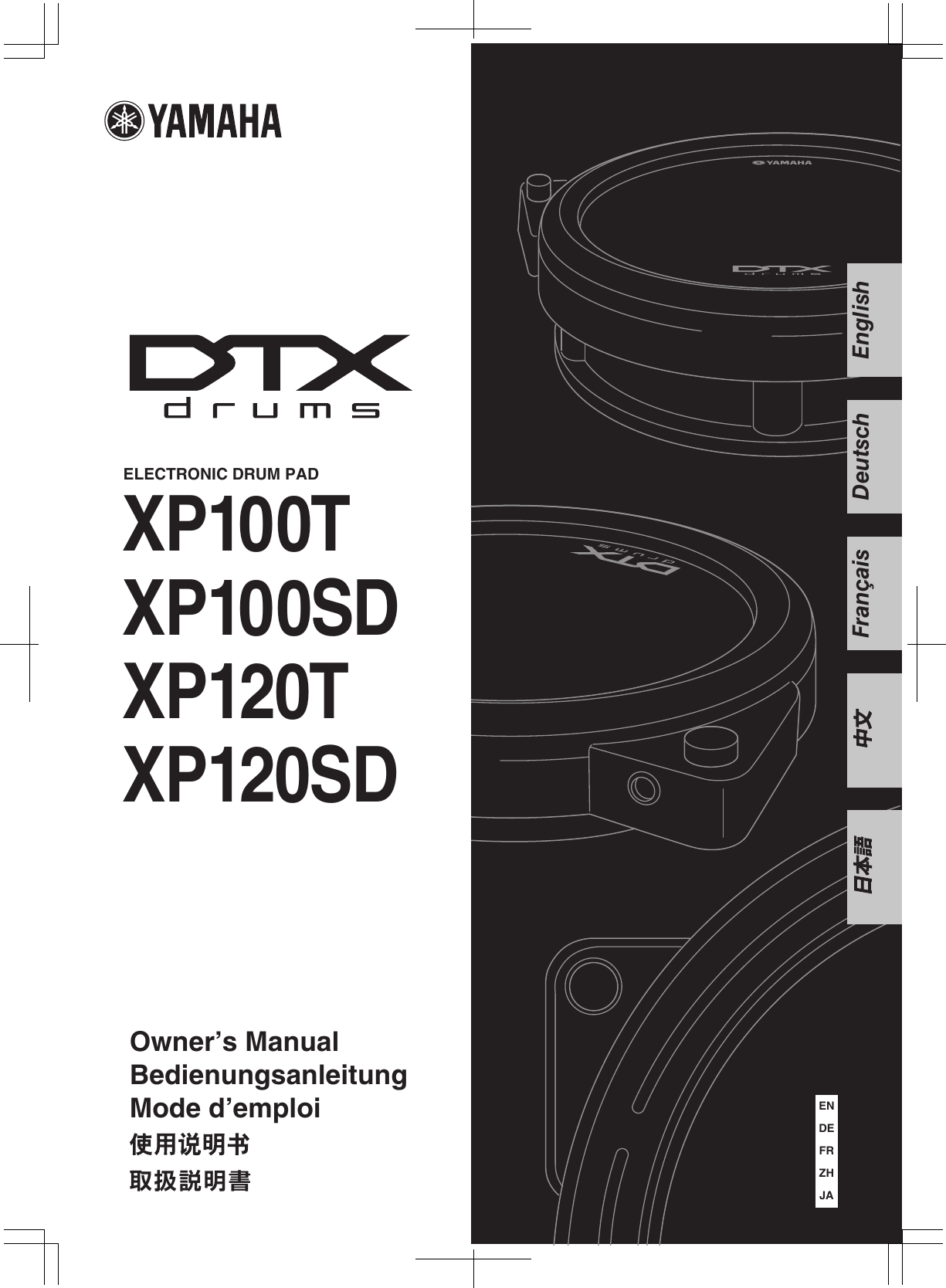 Page 1 of 9 - Yamaha Dtx-Xp100Sd-Users-Manual XP100T/100SD/120T/120SD Owner's Manual  Yamaha-dtx-xp100sd-users-manual
