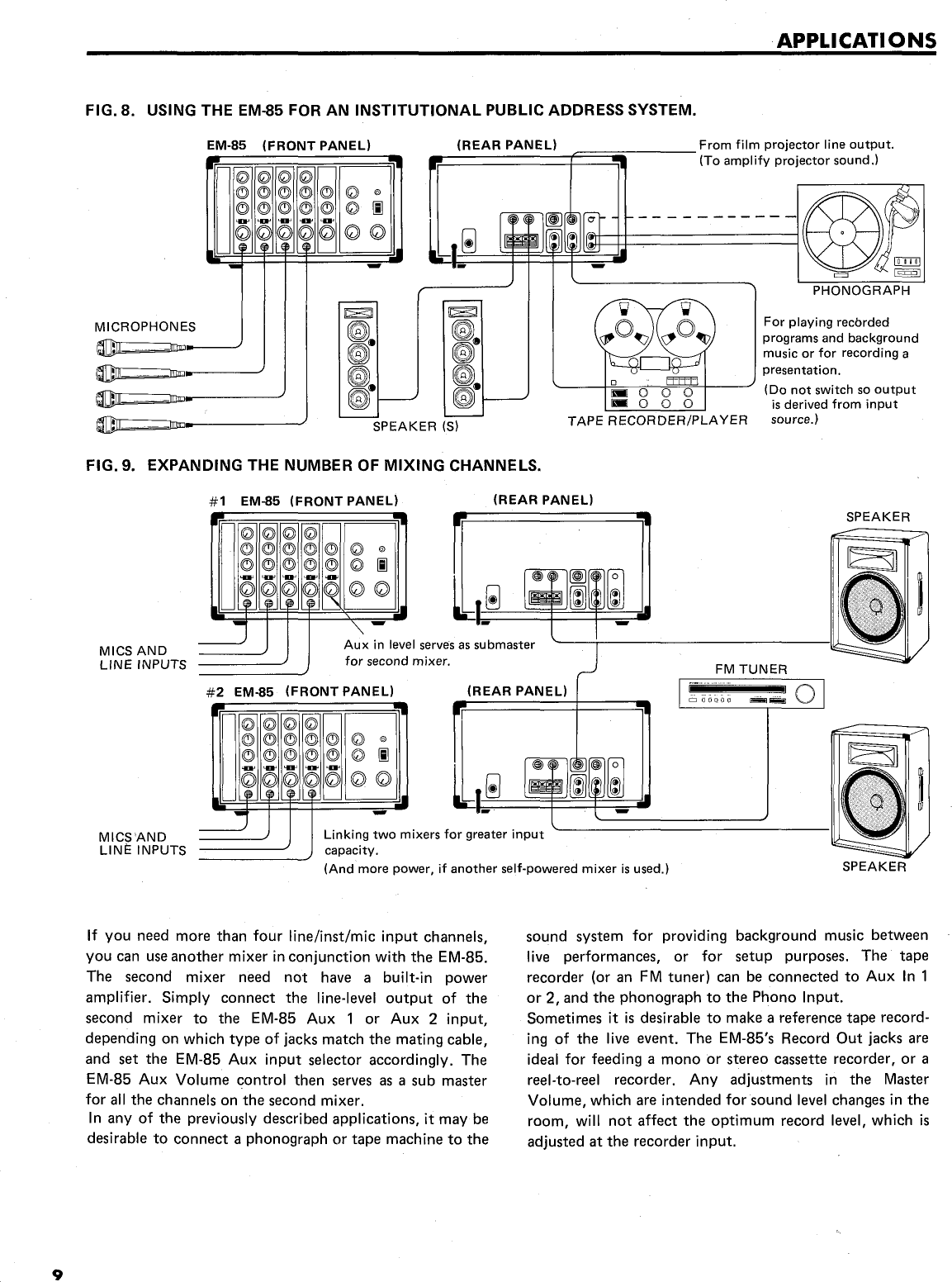 Yamaha EM 85 Owner's Manual (Image) EM85 En Om