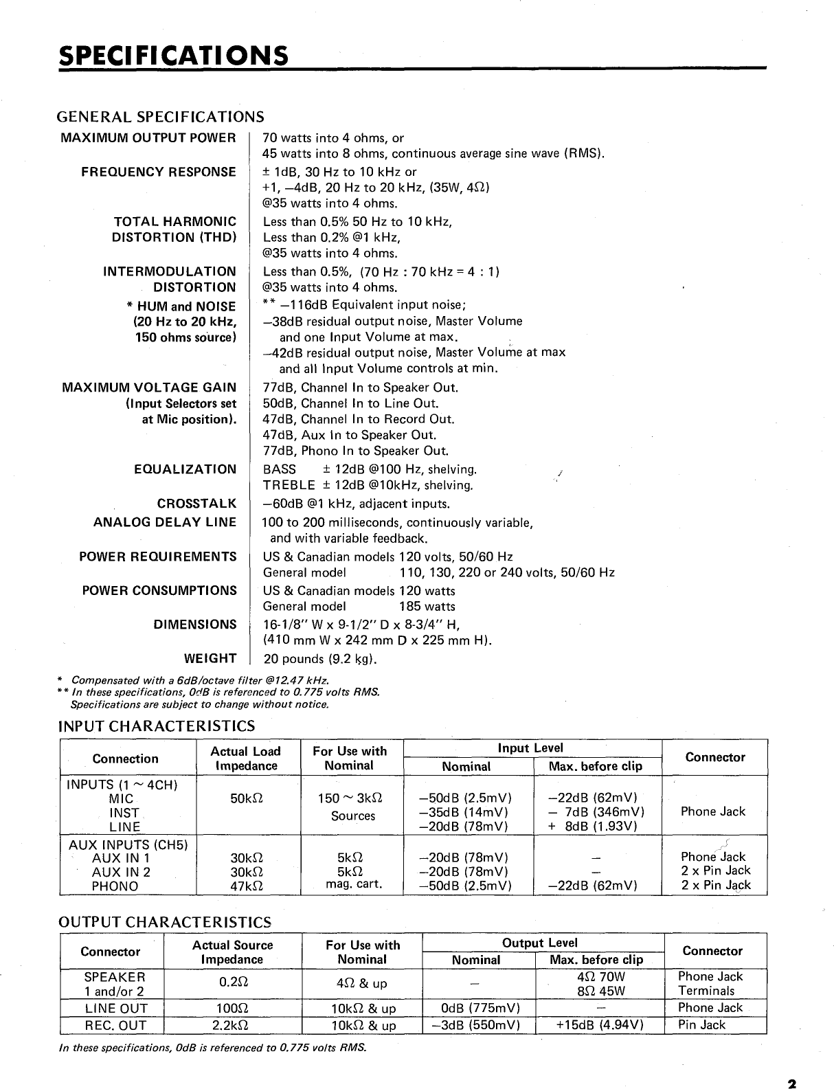 Yamaha EM 85 Owner's Manual (Image) EM85 En Om