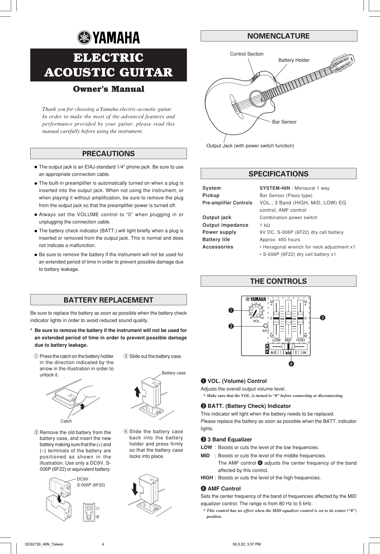 Page 1 of 1 - Yamaha Electric-Acoustic-Guitar-Owners-Manual Yamaha-electric-acoustic-guitar-owners-manual