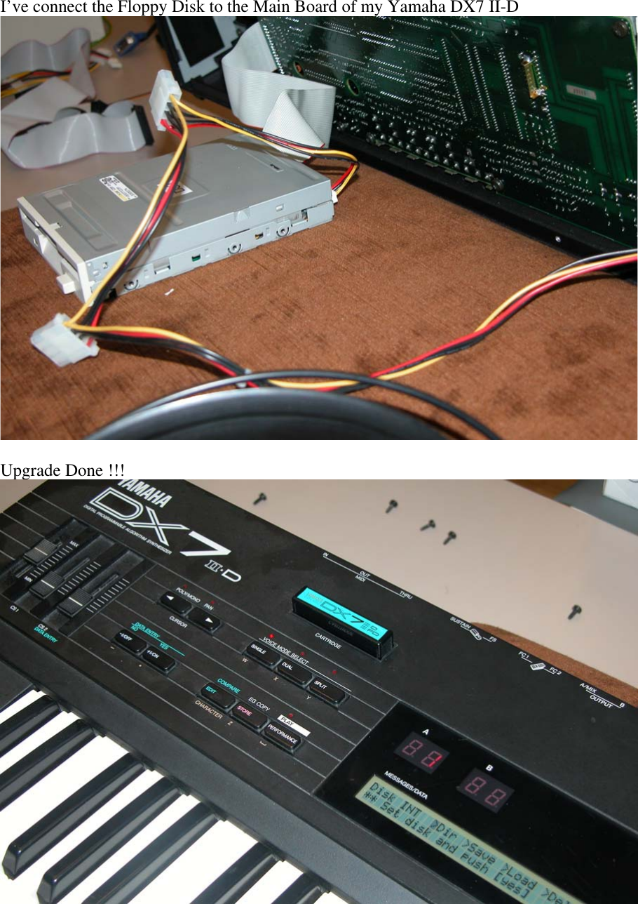 Page 7 of 10 - Yamaha Electronic-Keyboard-Dx7-Ii-D-Users-Manual - Upgrade Your DX7 II  Yamaha-electronic-keyboard-dx7-ii-d-users-manual