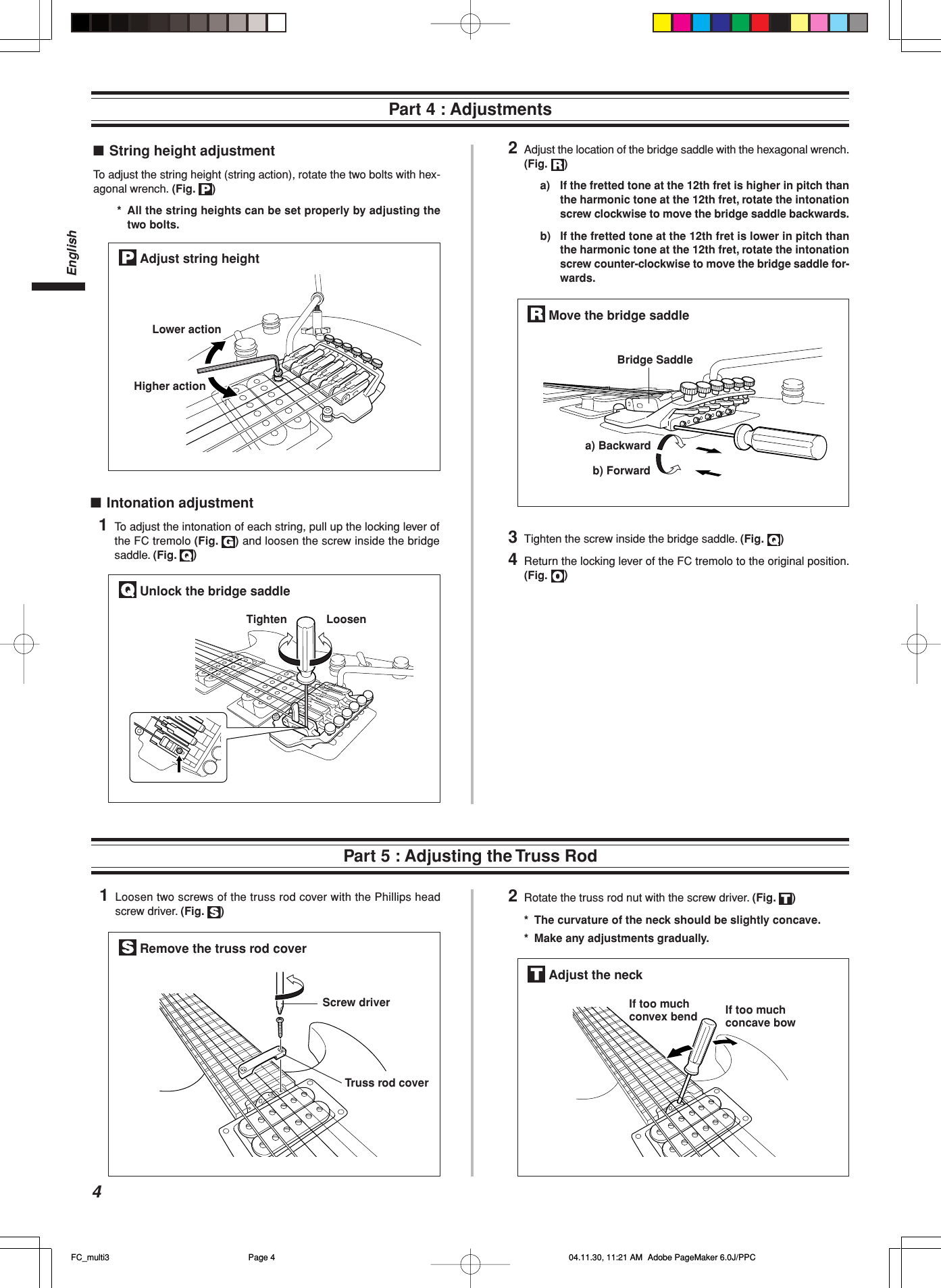 Page 4 of 4 - Yamaha  Finger Clamp Tremolo System Owner's Manual QC88670 EN