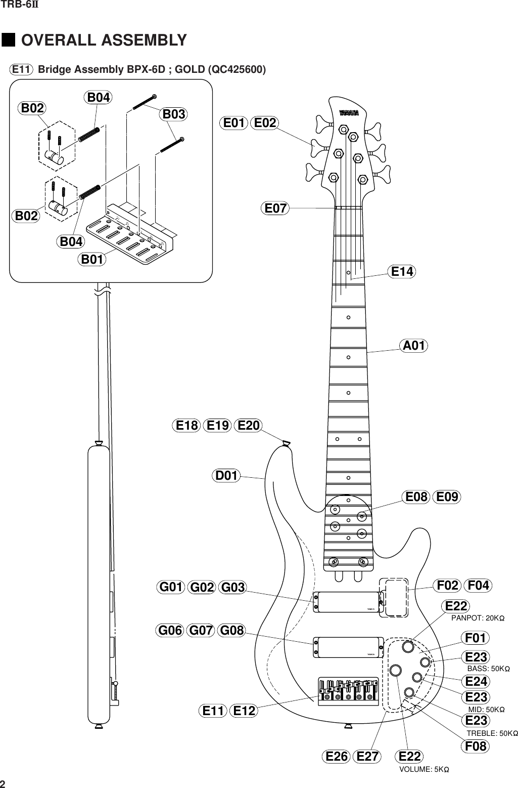 Page 2 of 8 - Yamaha Guitar-11391-Users-Manual TRB-6II  Yamaha-guitar-11391-users-manual