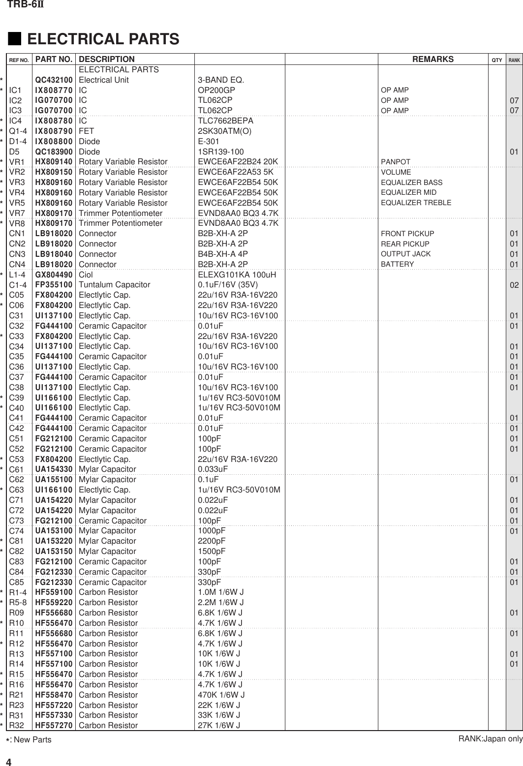 Page 4 of 8 - Yamaha Guitar-11391-Users-Manual TRB-6II  Yamaha-guitar-11391-users-manual