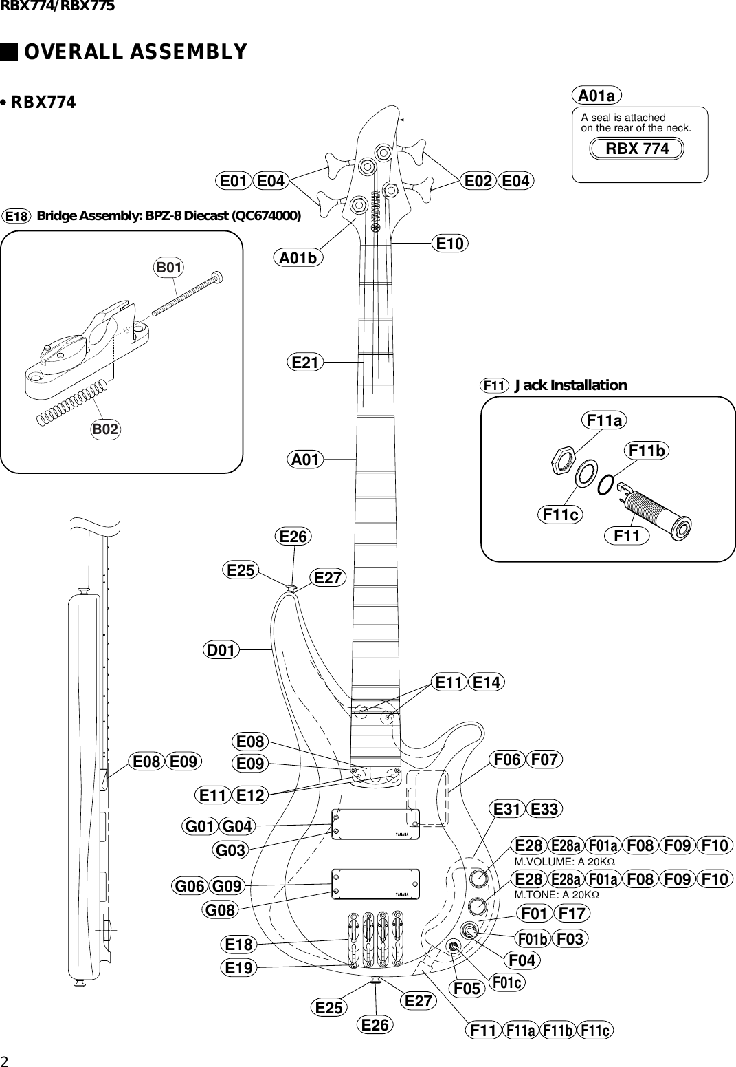 Page 2 of 10 - Yamaha Guitar-Electric-Bass-Users-Manual ELECTRIC BASS  Yamaha-guitar-electric-bass-users-manual