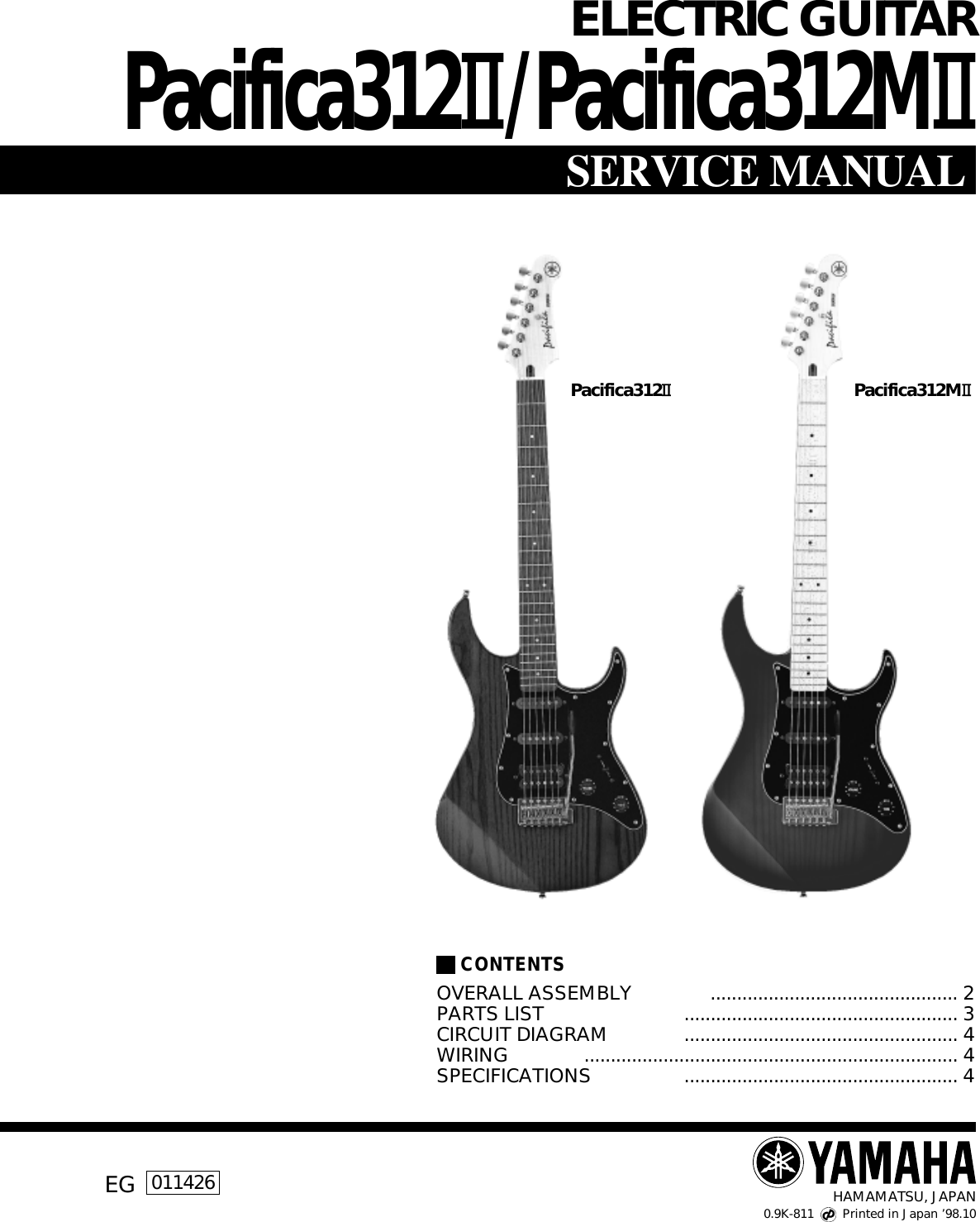 Page 1 of 4 - Yamaha Guitar-Electric-Guitar-Users-Manual ELECTRIC GUITAR  Yamaha-guitar-electric-guitar-users-manual