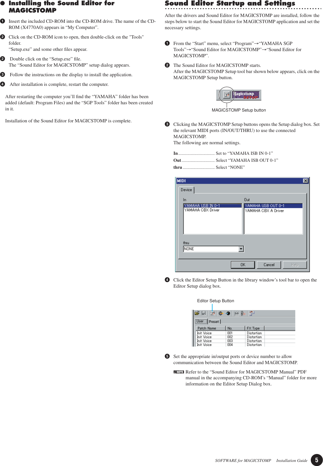 Page 5 of 11 - Yamaha  Installation Guide Install E